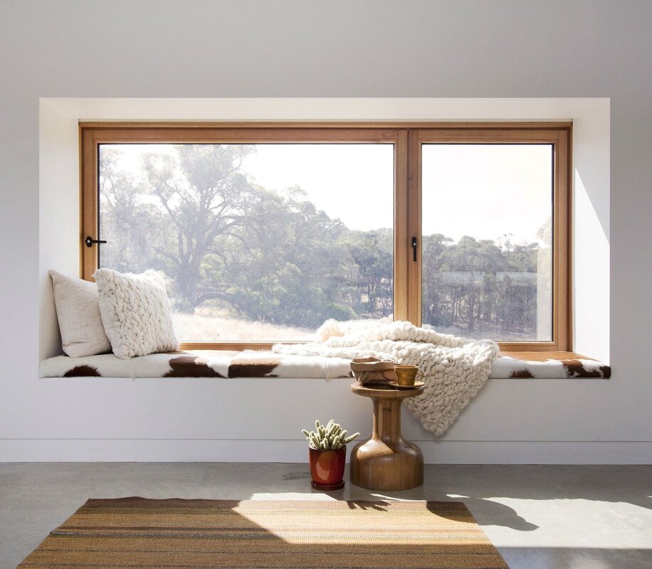 Windows in the interior of the apartment