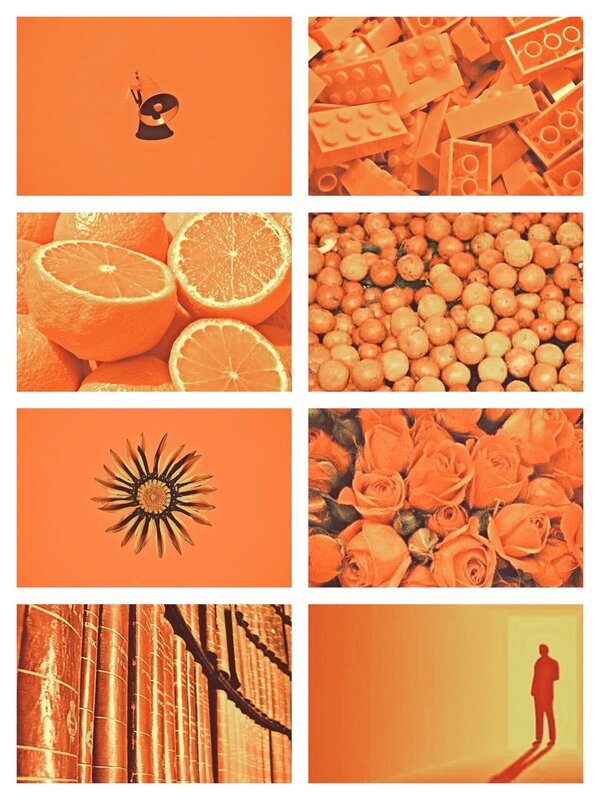 Оранжевая керамическая плитка