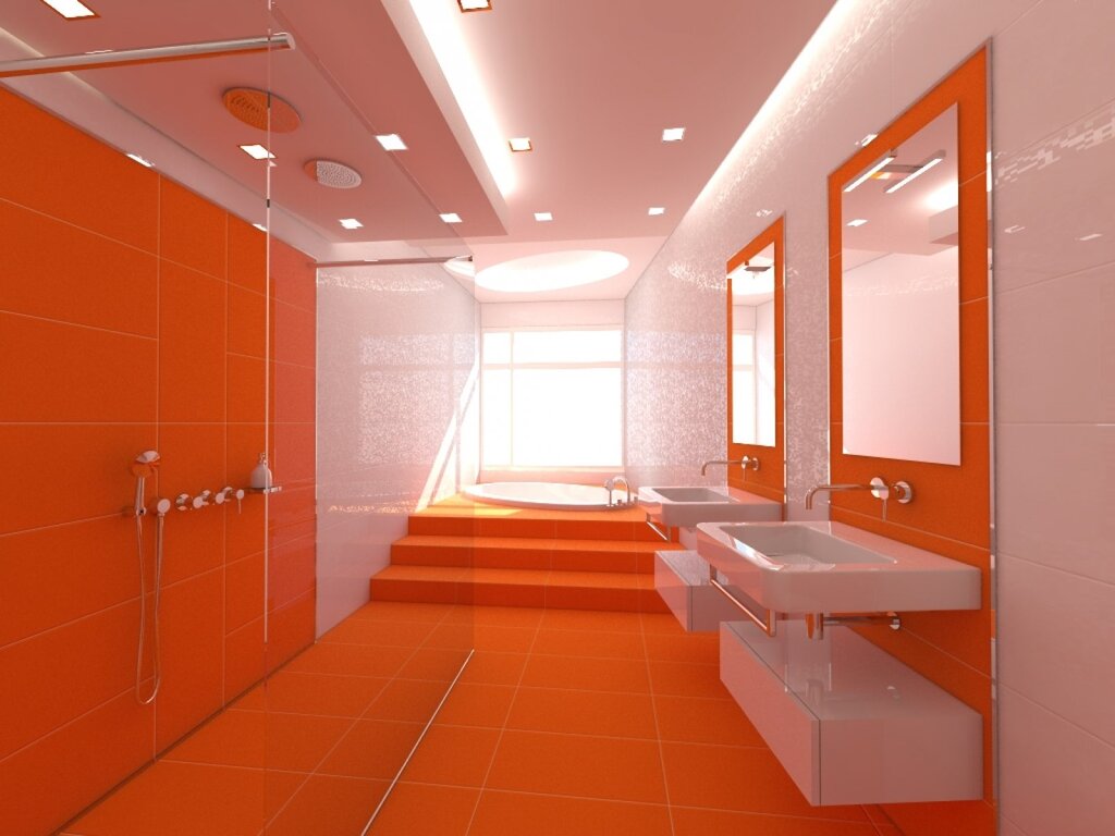Оранжевая ванна