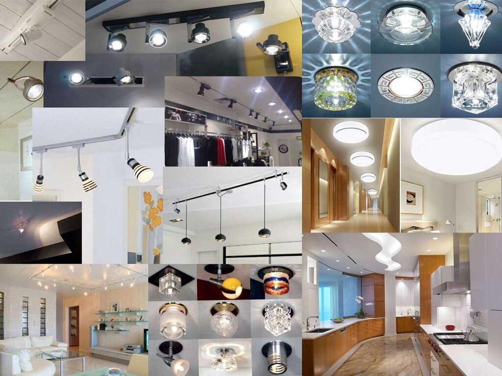 Lighting for stretch ceilings