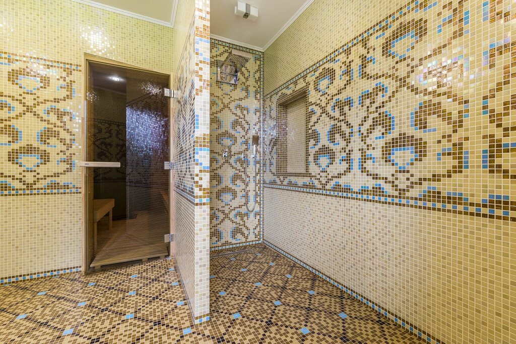 Shower mosaic finish