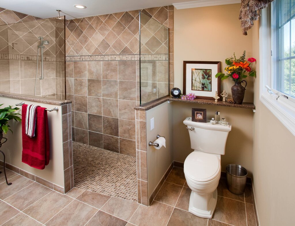 Tiling the bathroom