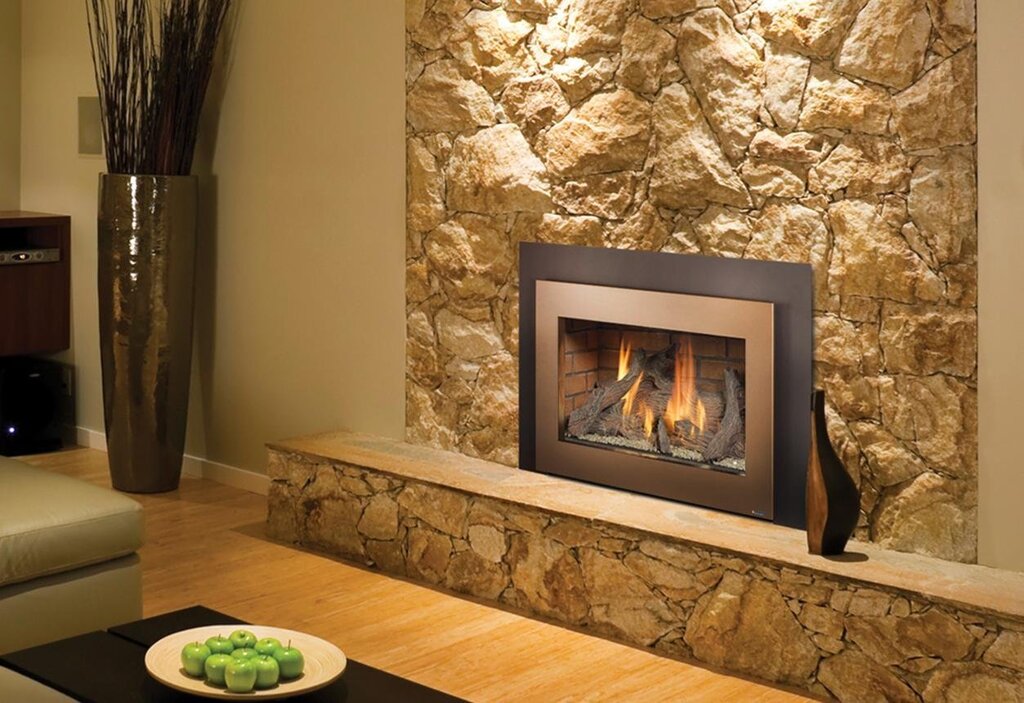 Decorative stone for the fireplace