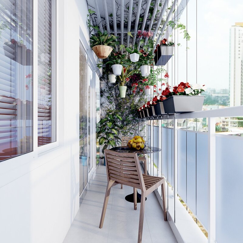 Greening of the balcony