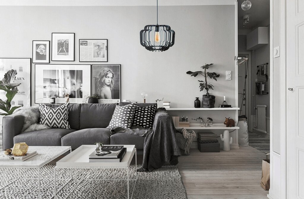 A palette of gray in the interior