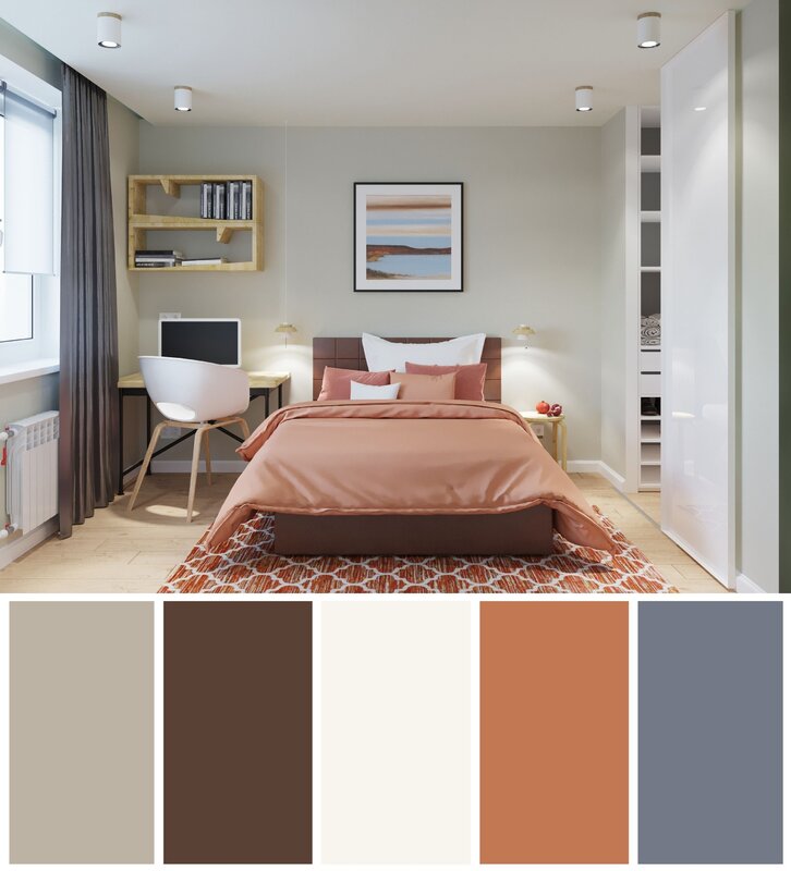 Color palette for bedroom walls