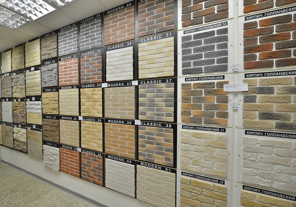 Brick panels for interior decoration