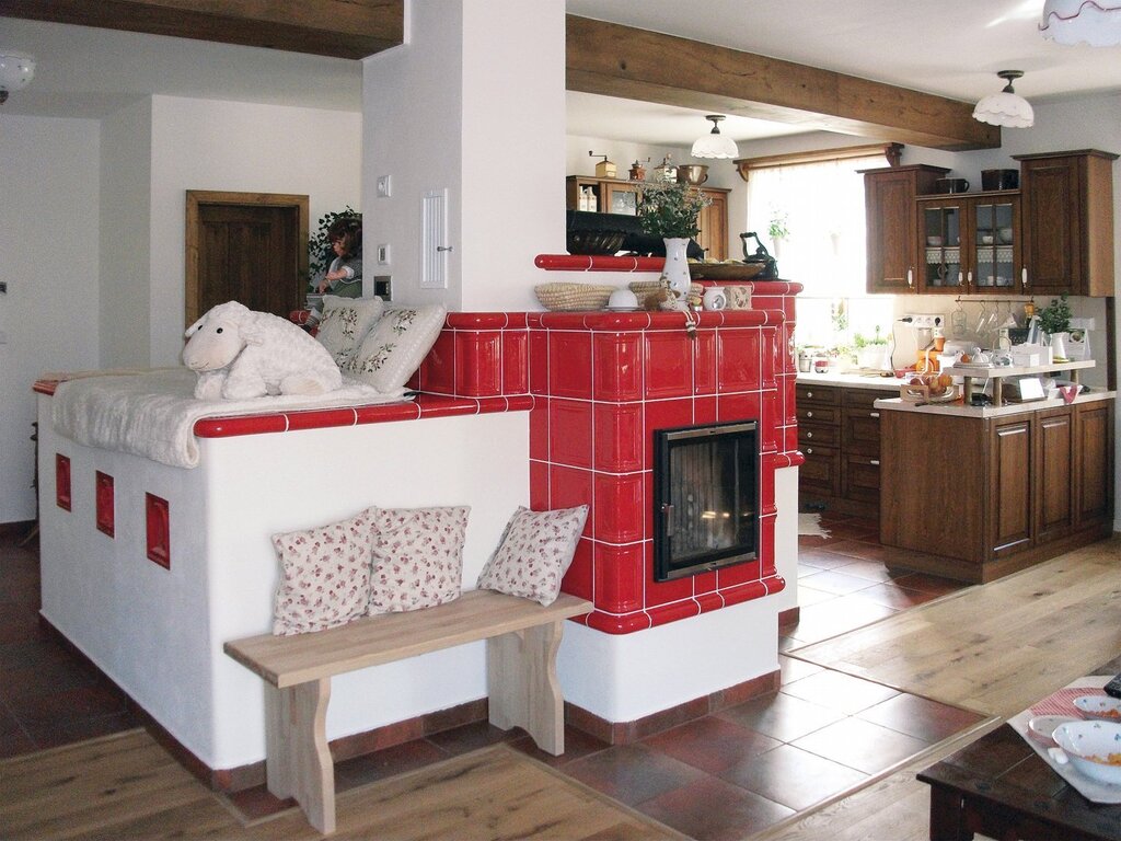 A stove in a modern interior