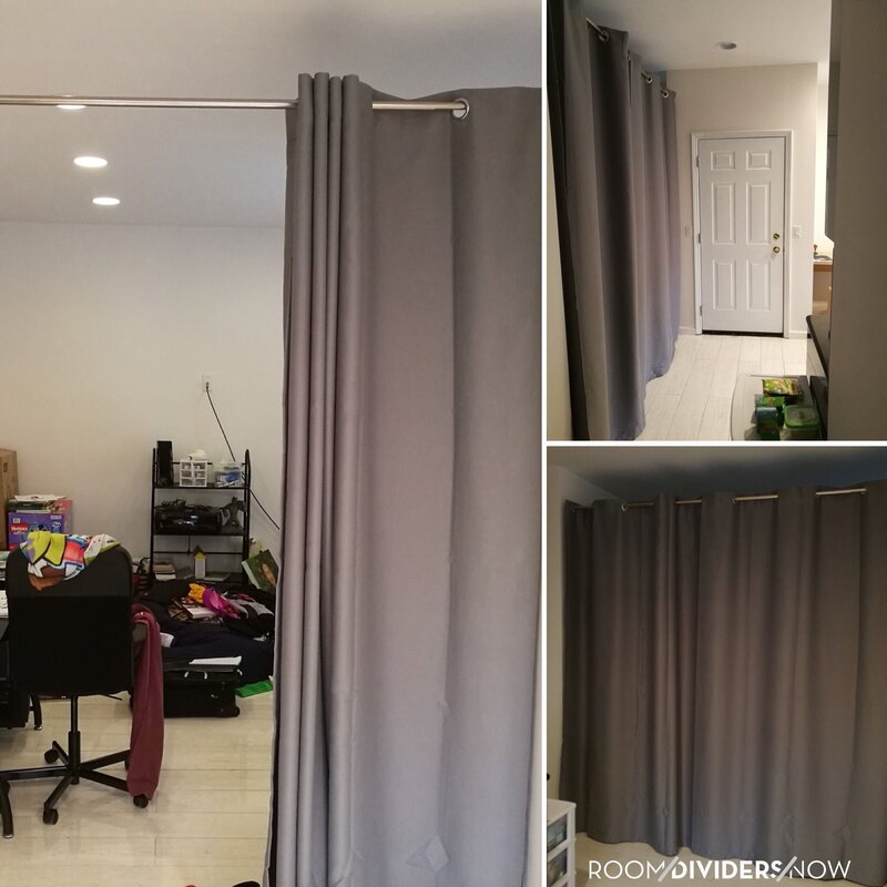 Curtain partition for zoning