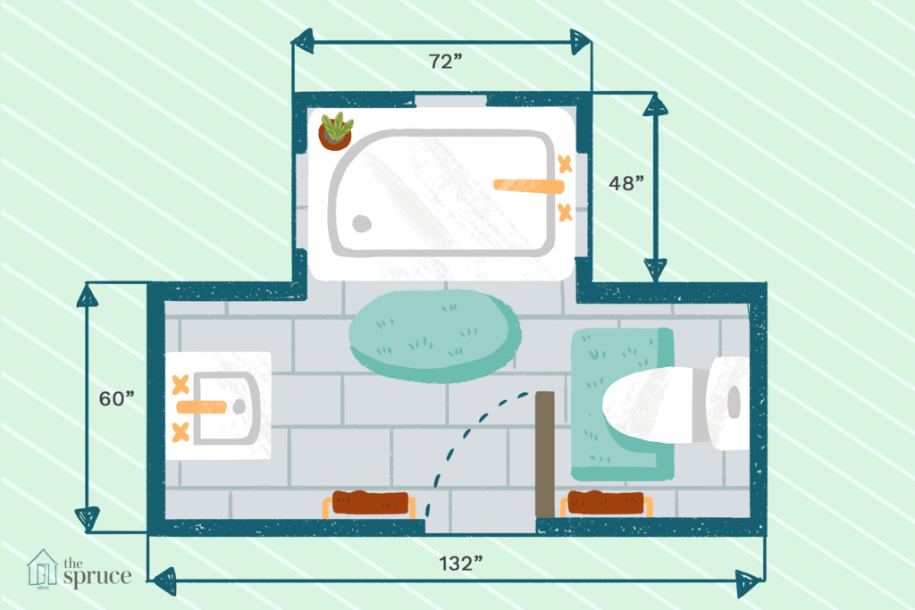 Планировки ванных комнат