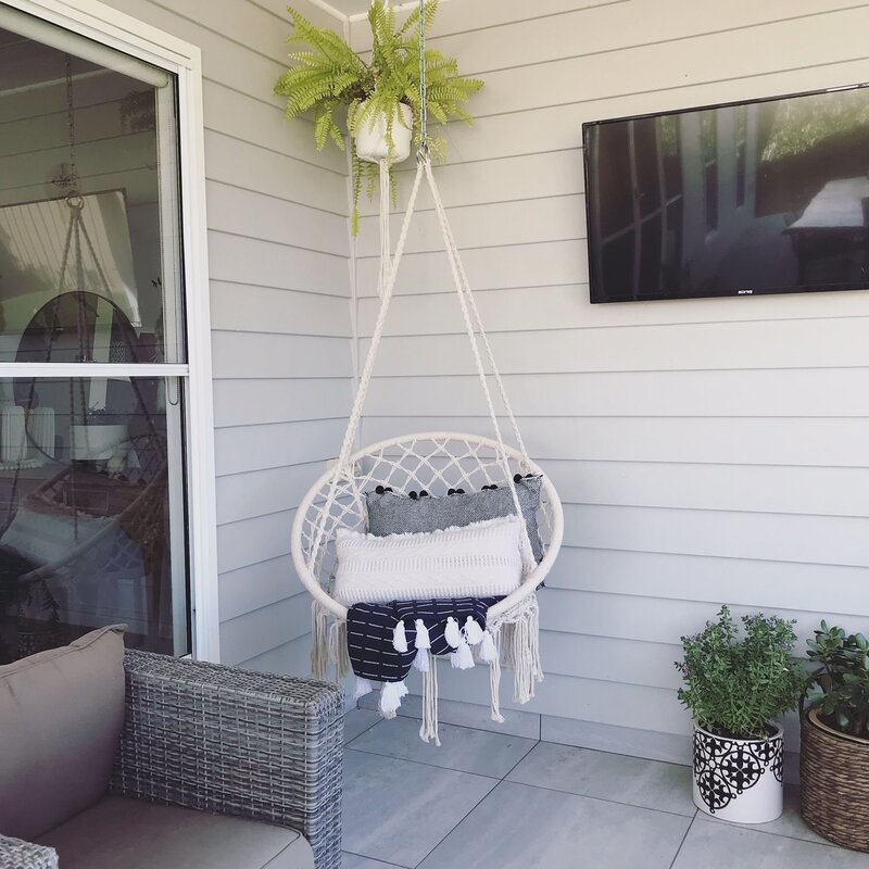 Wicker chair for the balcony