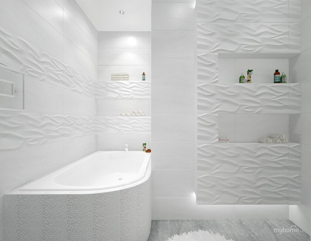 White glossy tile