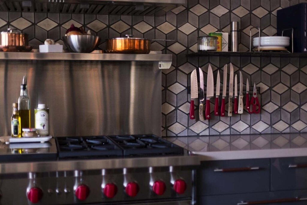 Loft-style tiles for the kitchen