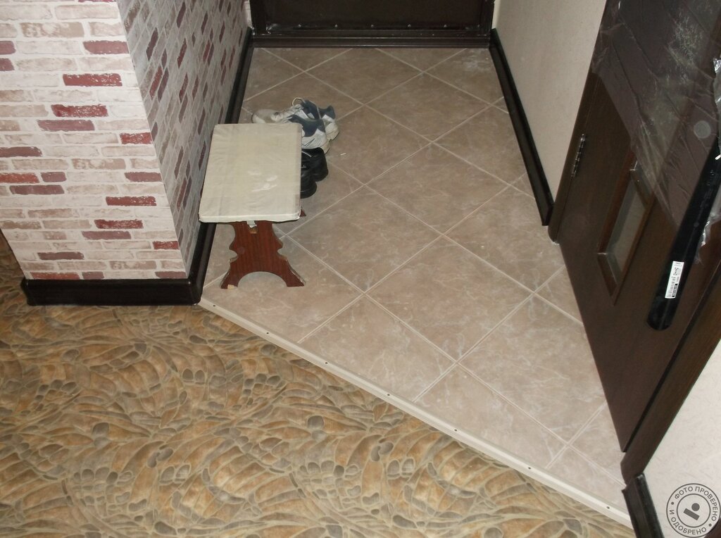 The tile near the front door