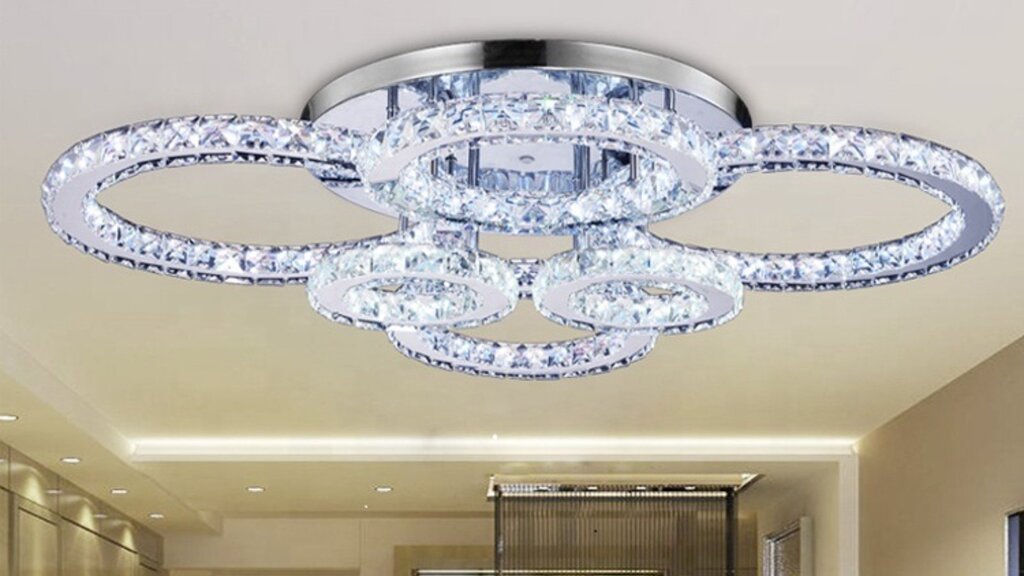 Flat ceiling chandeliers