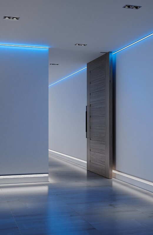 Built-in wall lighting