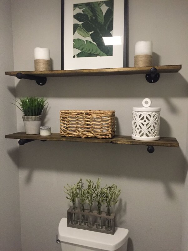 Hanging shelves for the bathroom