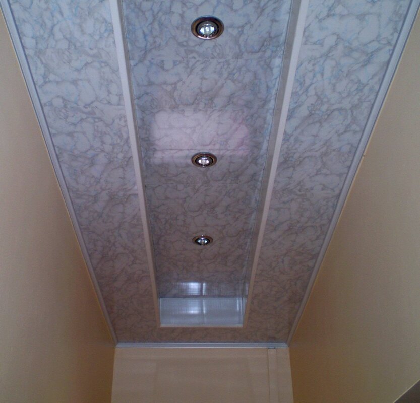 Ceiling panels for the bathroom