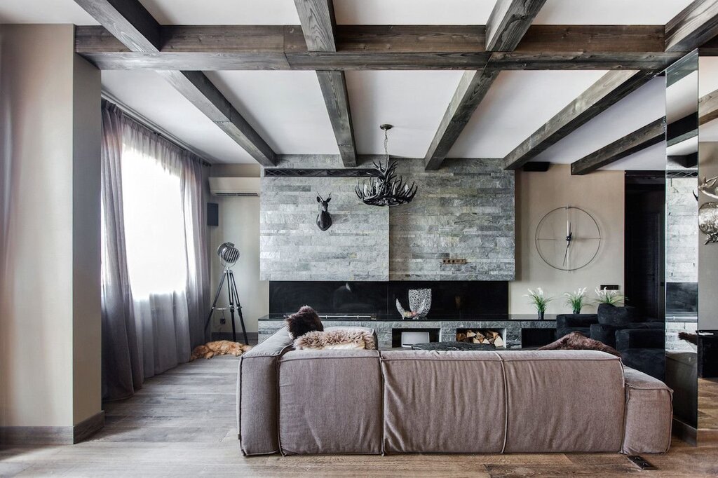 Loft wooden ceiling