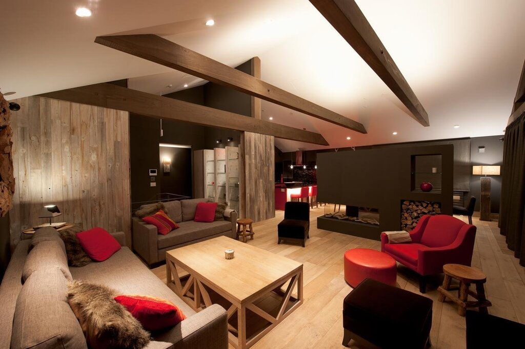 Ceiling in Chalet style