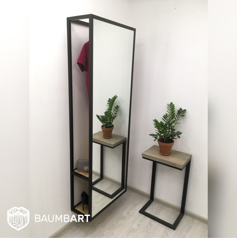 Swivel mirror for the hallway