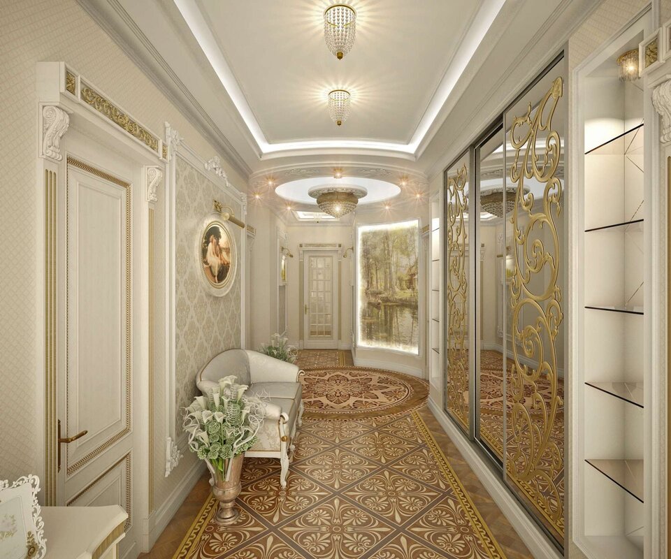 Hallway in classic style