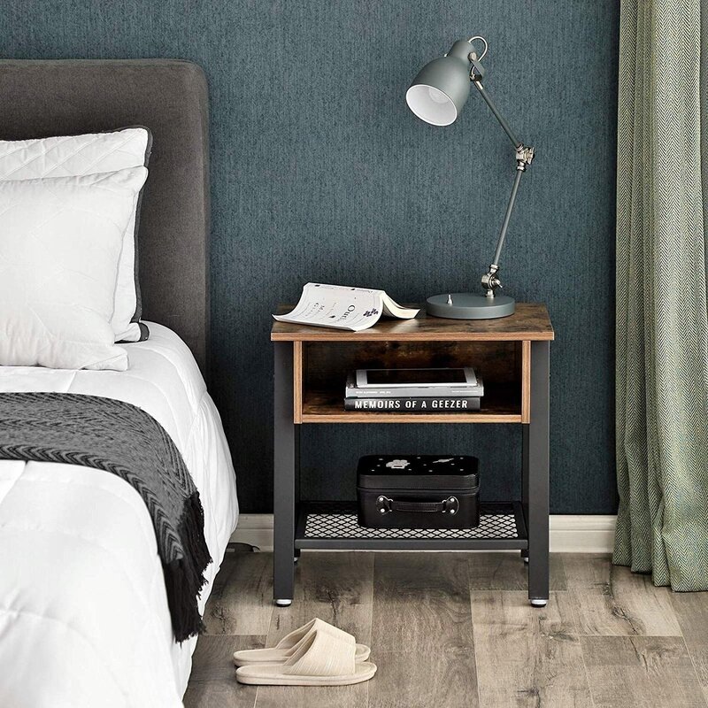 Bedside table in loft style