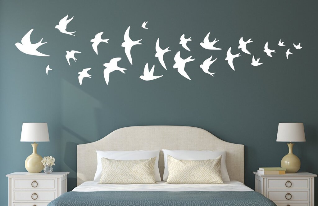 Birds on the wall