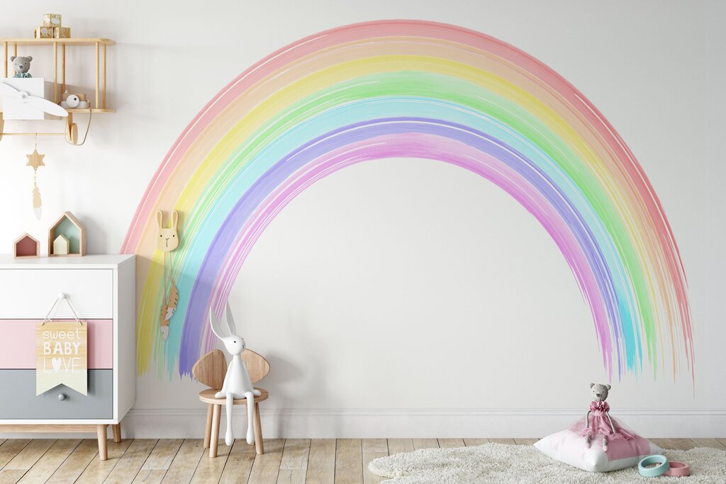 Rainbow on the wall