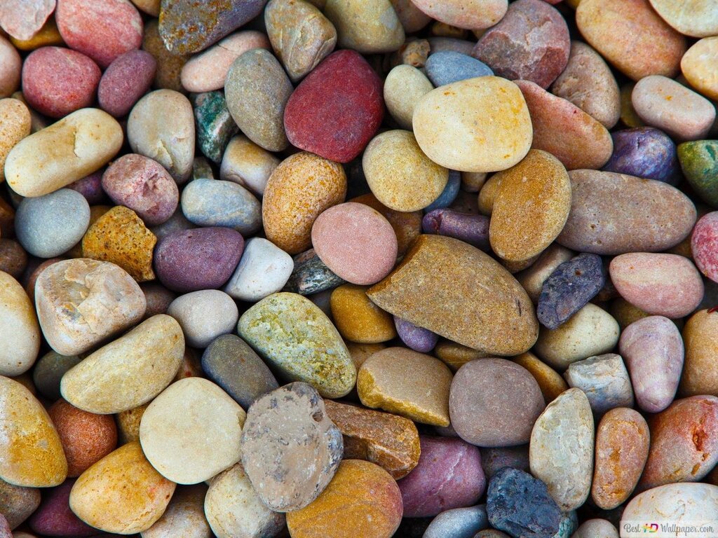 Разноцветные камни для декора