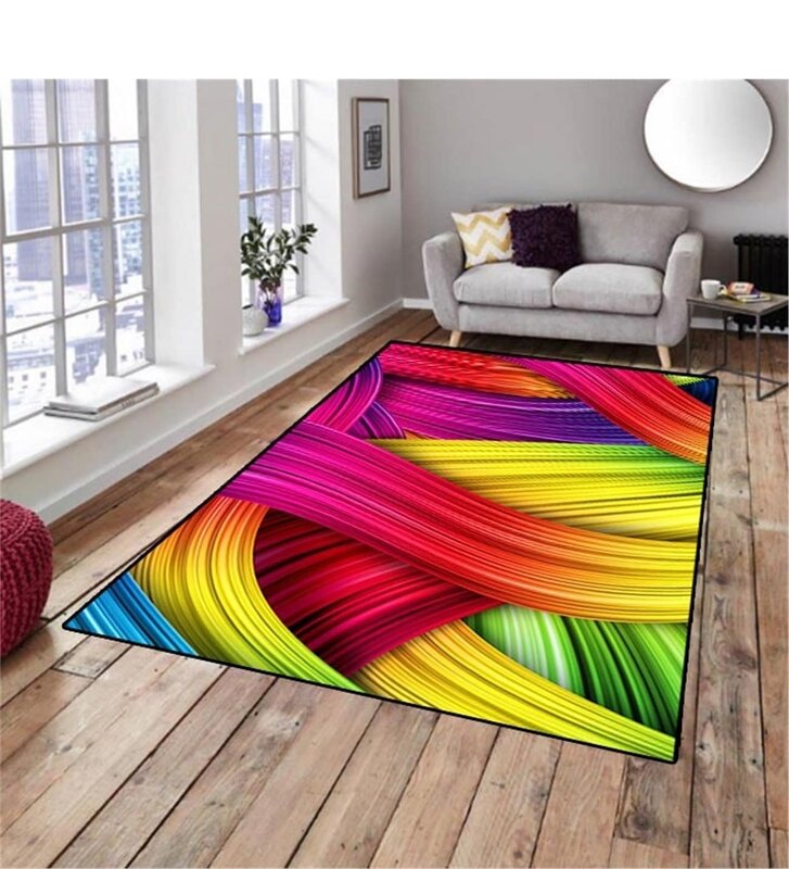 Multicolored rug