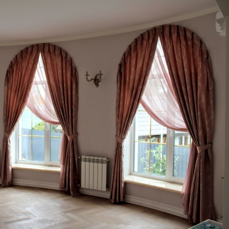 Roman shades for arched windows