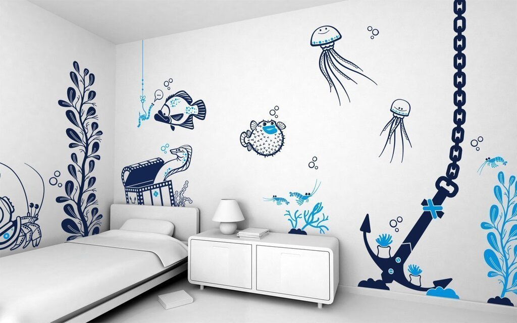 Wall drawings for the room