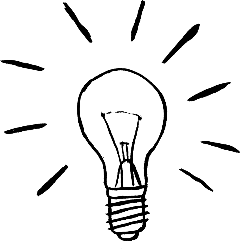 Light bulb drawing pictures