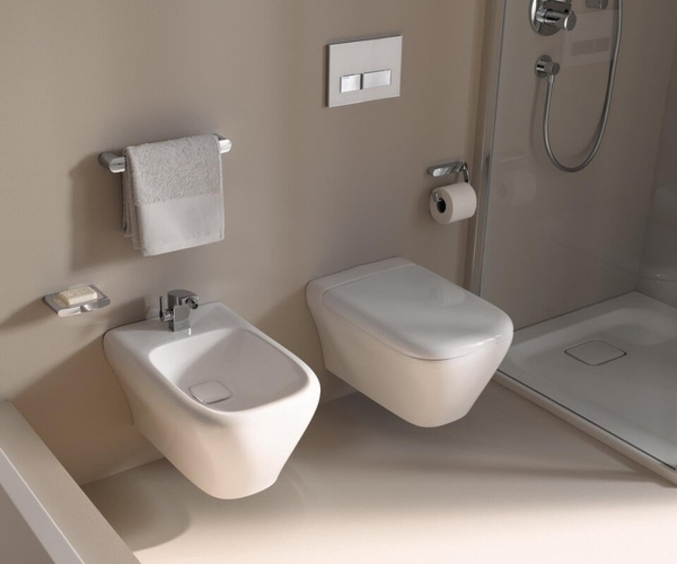 Bathroom with a bidet