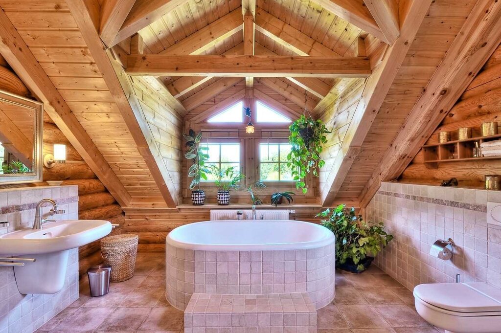 Bathroom in the country house