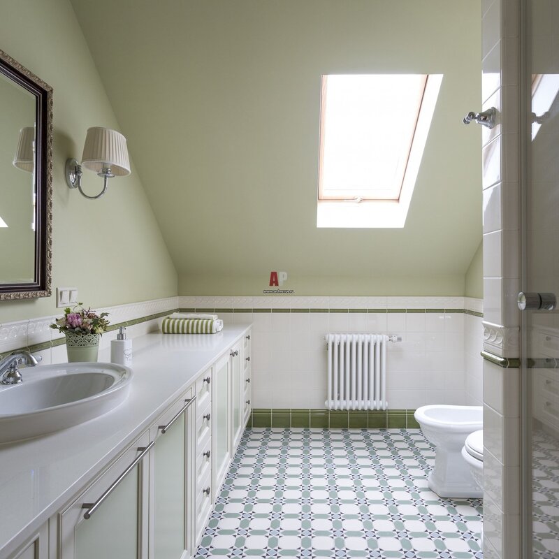 Bathroom in the attic