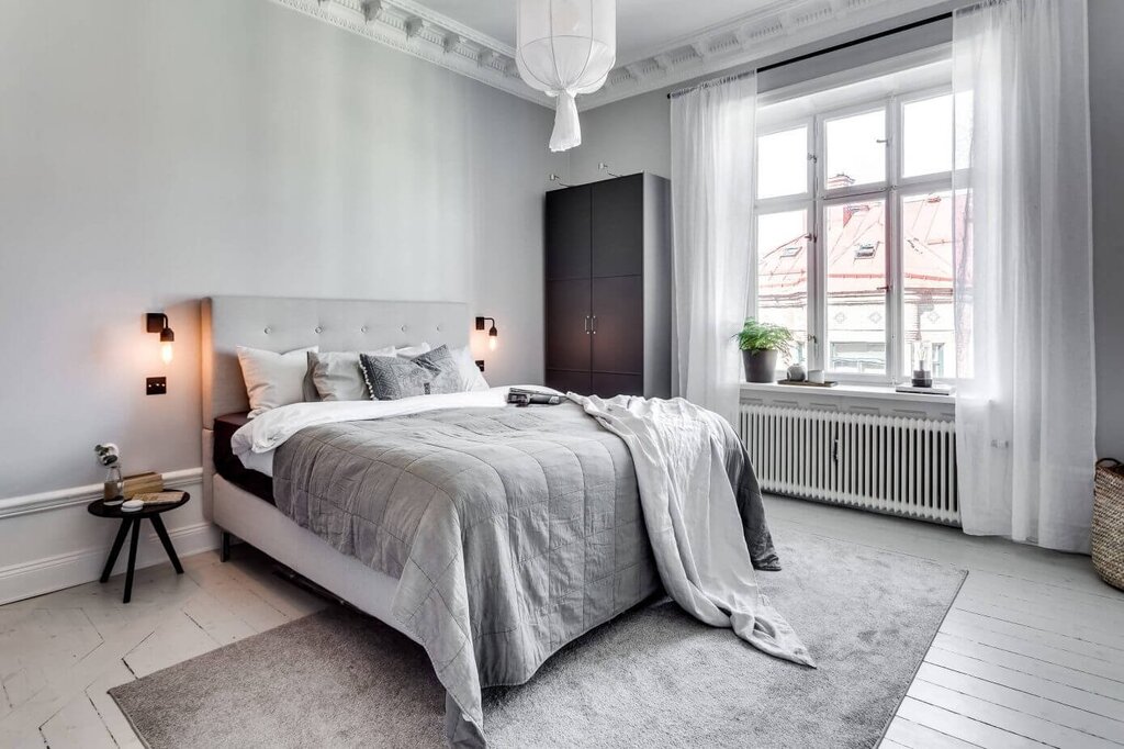 Gray bedroom