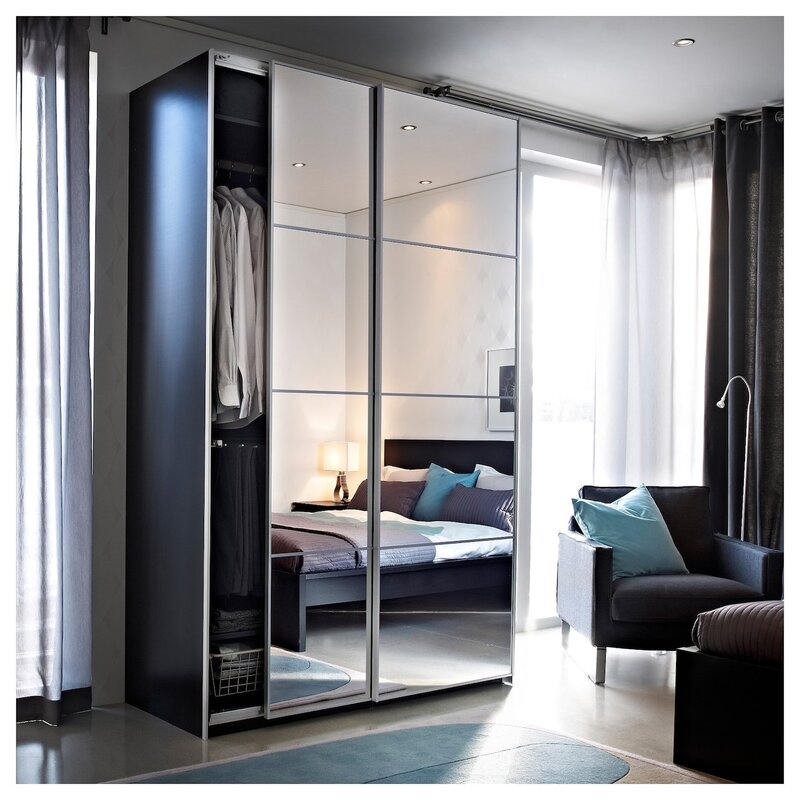 IKEA mirrored wardrobe