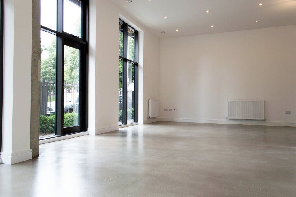 Polished concrete floor