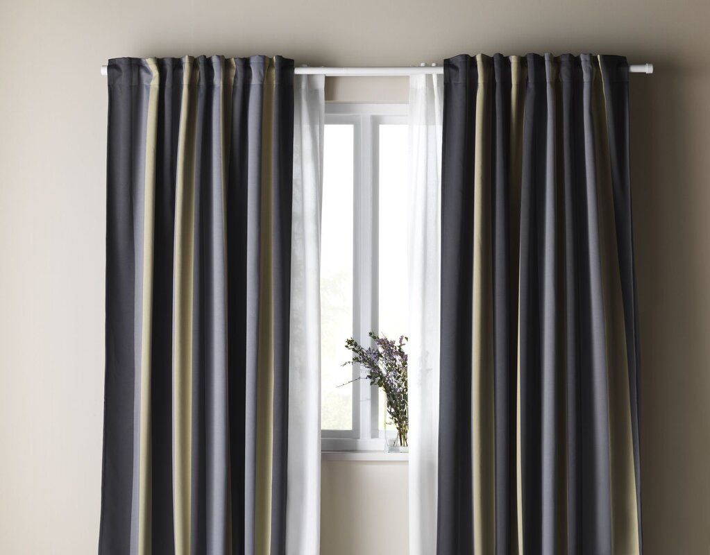 IKEA striped curtains