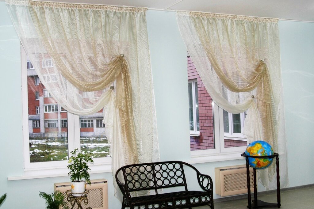 Curtains for a wide window