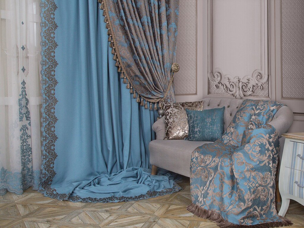 Curtains with monograms