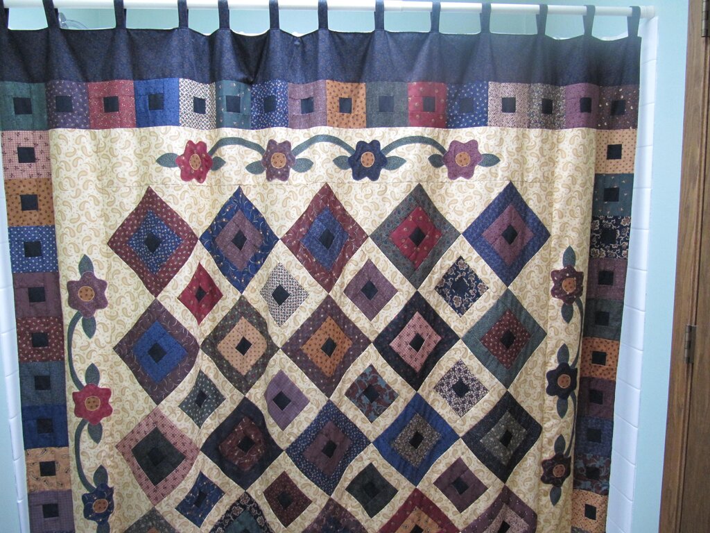 Patchwork style curtains