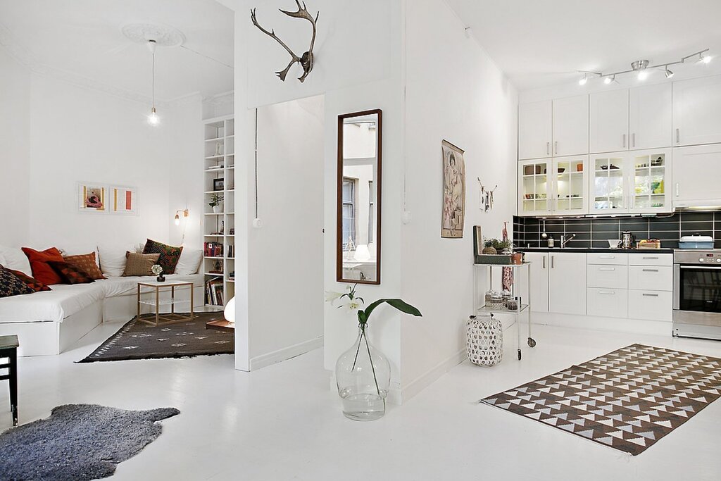 Scandinavian style in the interior of small apartments