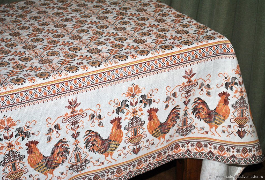 Tablecloth in Russian style