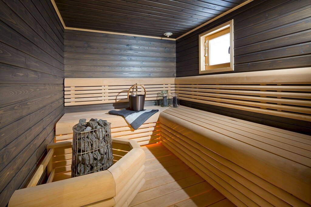 Modern bathhouse interior