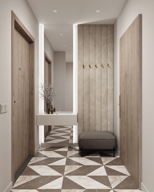 Modern hallway decor