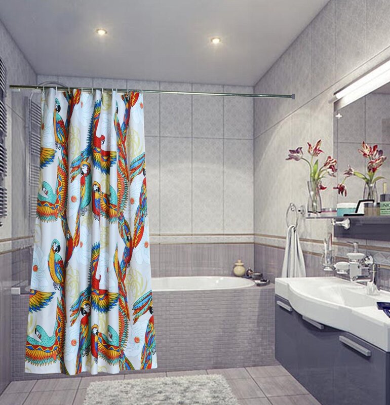 Modern shower curtains