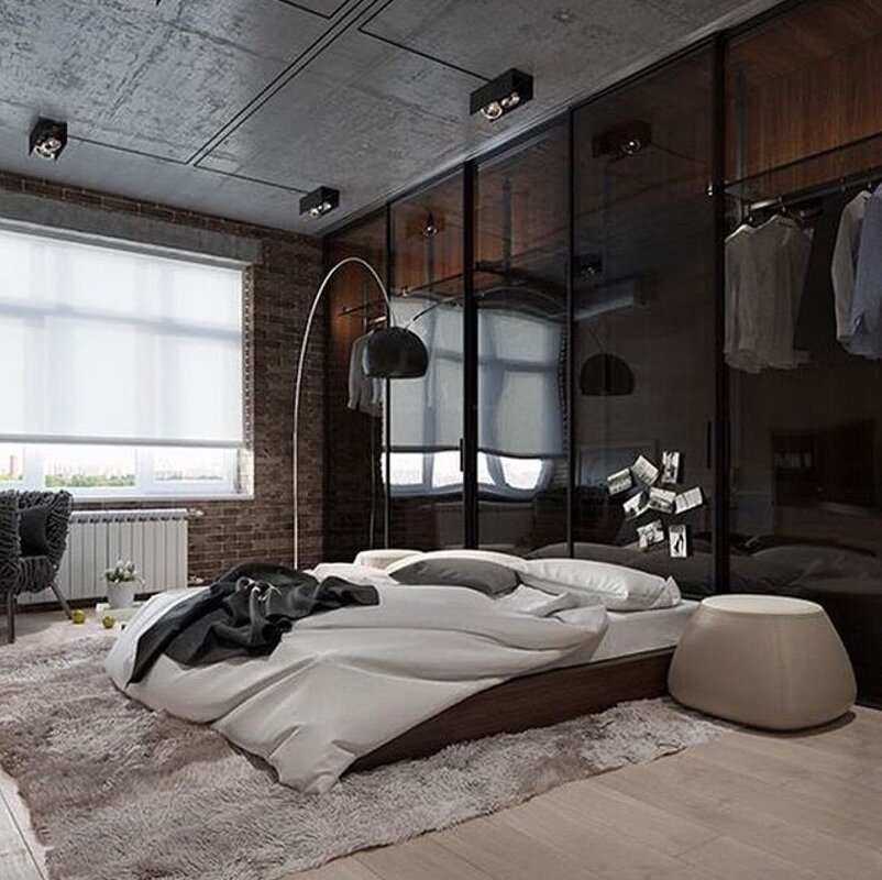 Спальня для мужчины в современном стиле